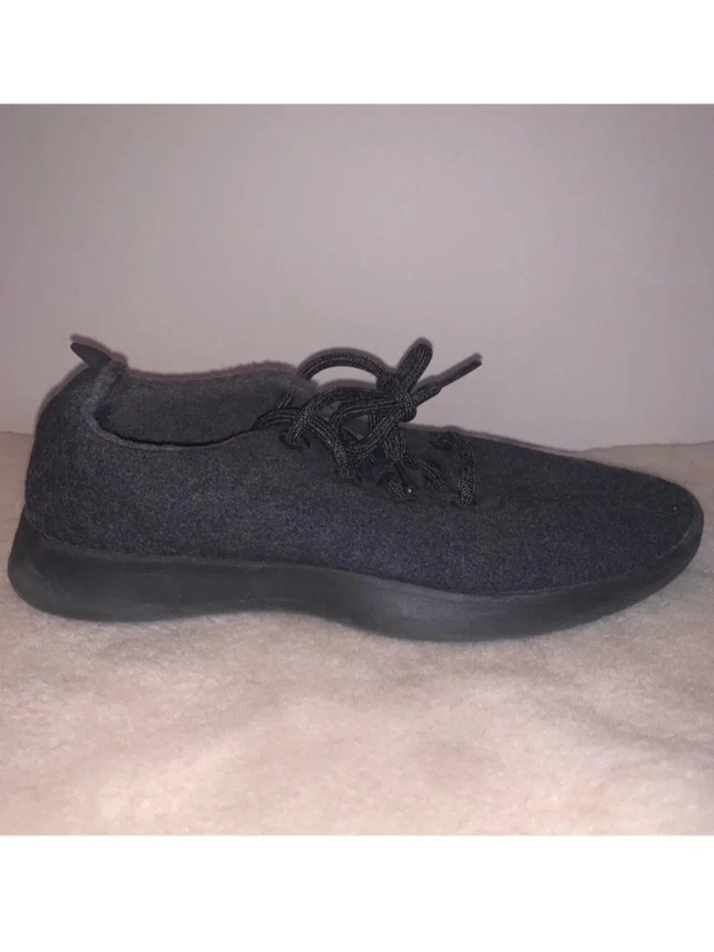Allbirds Black Merino Wool Sneakers Minimalist Comfort 9